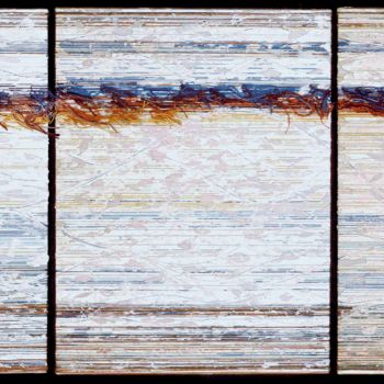 Collages titled "Howe Sound" by Eric Goldstein, Original Artwork, Collages Mounted on Wood Stretcher frame