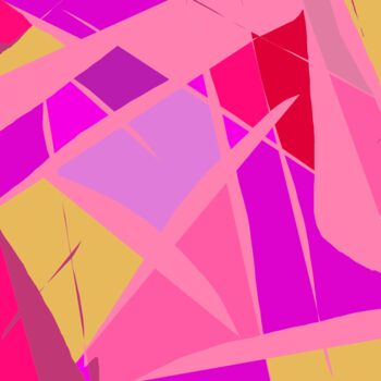 Отпечатки и Гравюры под названием "Pink Geometry - Pri…" - Vafa Majidli, Подлинное произведение искусства, Цифровая печать