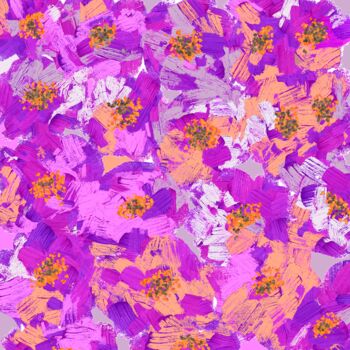 Estampas & grabados titulada "Floral composition.…" por Vafa Majidli, Obra de arte original, Impresión digital