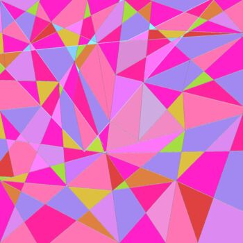 Prenten & gravures getiteld "Colorful Geometry 4…" door Vafa Majidli, Origineel Kunstwerk, Digitale afdruk