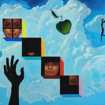 Картина под названием "Last seven dreams o…" - Valentin Savtcheko, Подлинное произведение искусства, Масло