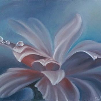 Painting titled "Morning flower" by Valentinka Nsr, Original Artwork, Oil