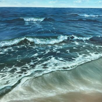 Pintura titulada "Waves of Patara" por Valeria Ocean, Obra de arte original, Oleo