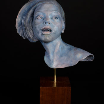 Sculpture titled "Instant d'Elle" by Valerie Barrault, Original Artwork, Ceramics