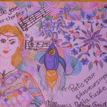 Painting titled "LA FUSEE MUSICALE ,…" by Valerie Guiot, Original Artwork