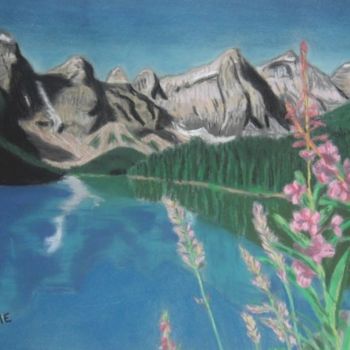 "Lac de montagne" başlıklı Resim Vame tarafından, Orijinal sanat, Diğer