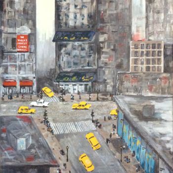 Картина под названием "New york City" - Vame, Подлинное произведение искусства