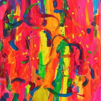 Картина под названием "Swiss" - Vanya Georgieva, Подлинное произведение искусства, Акрил Установлен на Деревянная рама для н…