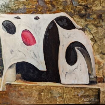 Картина под названием "Conversation with M…" - Vasko Delev, Подлинное произведение искусства, Масло Установлен на Деревянная…