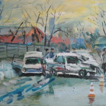 Pintura titulada "accident 2" por Vasyl, Obra de arte original, Oleo
