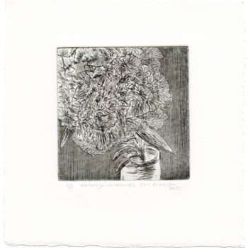 Prenten & gravures getiteld "Still life #2 black…" door Vera Almeida, Origineel Kunstwerk, Ets