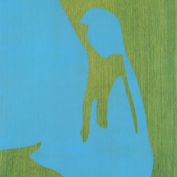 Pittura intitolato "4 - Yoga posture ut…" da Vera Soares Branco, Opera d'arte originale, Acrilico