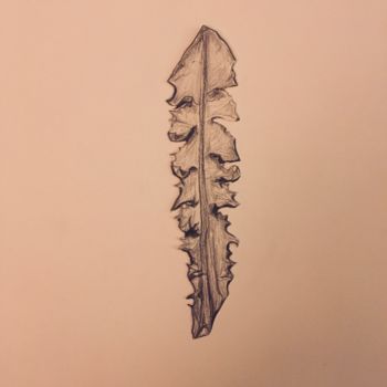 Dessin intitulée "Feuilles. Planche 6…" par Victoria, Œuvre d'art originale, Crayon
