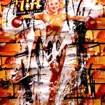 Malerei mit dem Titel "GLAM KNOCKOUT" von Vero Cristalli, Original-Kunstwerk