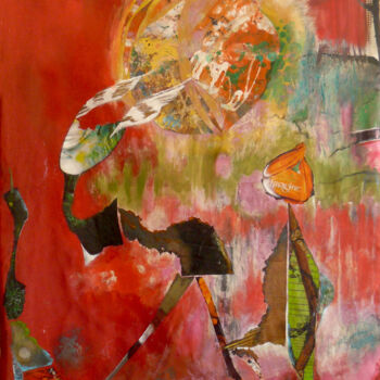 Malerei mit dem Titel "conversation sauvag…" von Véronique Egloff, Original-Kunstwerk, Acryl