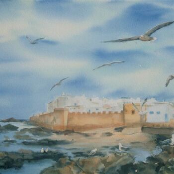 Painting titled "Essaouira" by Véronique Le Forestier, Original Artwork