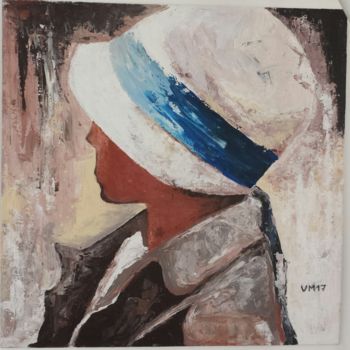 제목이 "Femme chapeau cloch…"인 미술작품 Vero Mart로, 원작, 아크릴