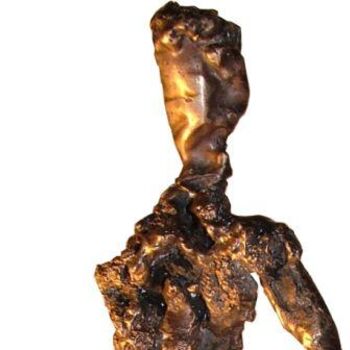 Skulptur mit dem Titel "Les Filles de voie…" von Véronique Bellot, Original-Kunstwerk, Metalle