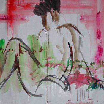 Painting titled "Regardant les splen…" by Véronique Kaplan, Original Artwork