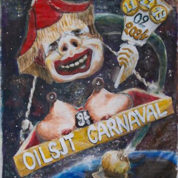 绘画 标题为“Oilst Carnaval 2024” 由Filip Callewaert, 原创艺术品, 丙烯