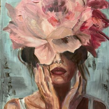 Картина под названием "Spring blossom" - Victoria Kiritopoulo, Подлинное произведение искусства, Акрил Установлен на Деревян…