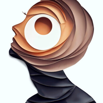 Digitale Kunst mit dem Titel "Silhouette" von Viktor Artemev, Original-Kunstwerk, Digitale Malerei