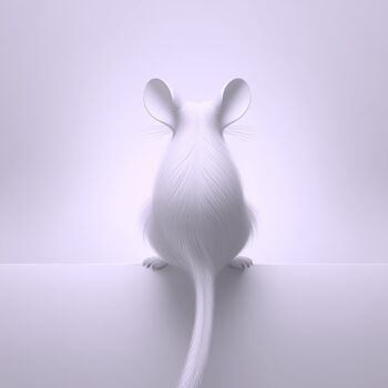 Digitale Kunst getiteld "Mouse" door Viktor Artemev, Origineel Kunstwerk, Digitaal Schilderwerk