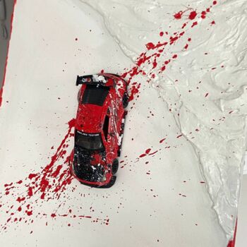 Peinture intitulée "Art Nissan GT-R" par Viktor Semykin, Œuvre d'art originale, Acrylique