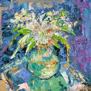 Peinture intitulée "Bouquet of Lilies o…" par Vilma Gataveckiene, Œuvre d'art originale, Huile