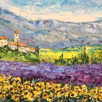 "Tuscany Landscape O…" başlıklı Tablo Vilma Gataveckiene tarafından, Orijinal sanat, Petrol