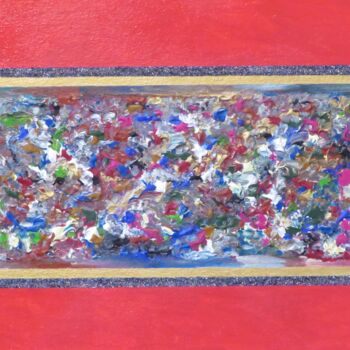 Pintura titulada "Rectangle" por Vincent Schurck, Obra de arte original, Acrílico Montado en Panel de madera