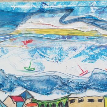 Painting titled "Lungomare di Cervia" by Vincenzo De Gaetano, Original Artwork, Acrylic