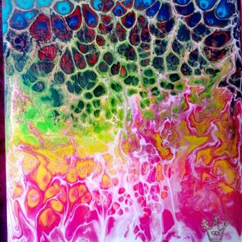 绘画 标题为“Dégradé multicolore…” 由Vinie Wood, 原创艺术品, 丙烯