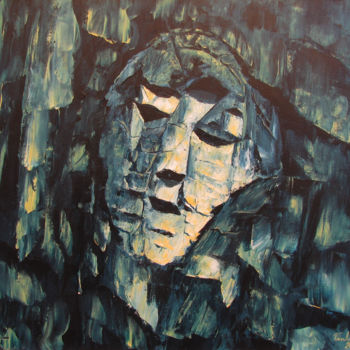 Peinture intitulée "Heaten Maiden" par Vinko Hlebs, Œuvre d'art originale, Acrylique
