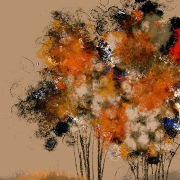Pintura intitulada "Autumn climates" por Viola Gr, Obras de arte originais, Pintura digital