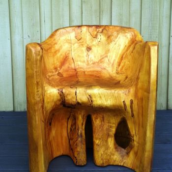 Sculpture intitulée "Royal armchair" par Virgilijus Vaiciunas, Œuvre d'art originale, Bois