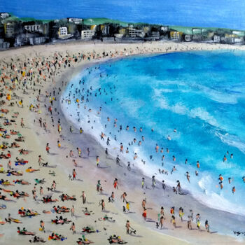 Peinture intitulée "Beach7" par Vishalandra Dakur, Œuvre d'art originale, Acrylique