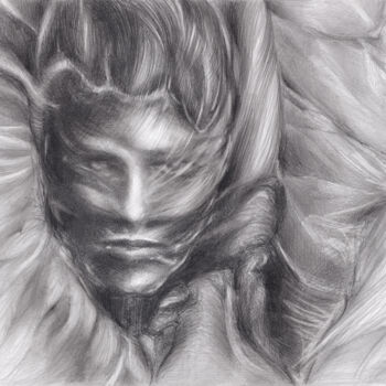 Dessin intitulée "Fantasma" par Adriana Mueller, Œuvre d'art originale, Crayon