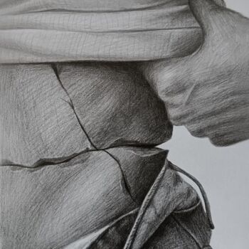 Drawing titled "female figure with…" by Vitaly.Arts, Original Artwork, Graphite