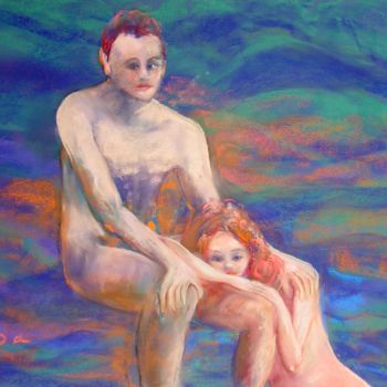 Peinture intitulée "INTIMITE" par Viba, Œuvre d'art originale, Autre