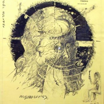 Painting titled "Nostradamus_numera_…" by Vladimir Arandjelovic, Original Artwork