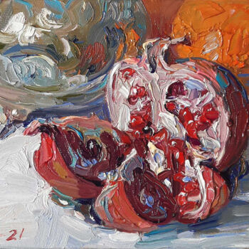 Malerei mit dem Titel "Garnet" von Vladimir Natalushko, Original-Kunstwerk, Öl