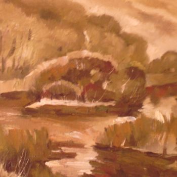 Картина под названием "Змеинный остров" - Владимир Трутко, Подлинное произведение искусства, Масло