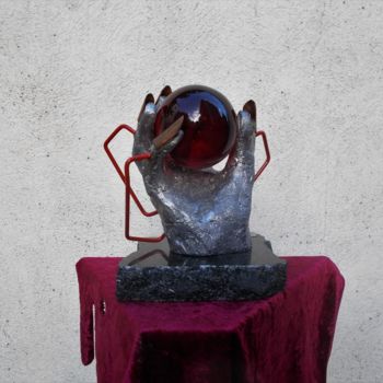 Scultura intitolato "sculpture  étain" da Gilles Bellagamba, Opera d'arte originale, Metalli