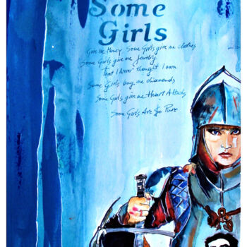Malarstwo zatytułowany „Some Girls” autorstwa Walter Vermeulen, Oryginalna praca, Atrament