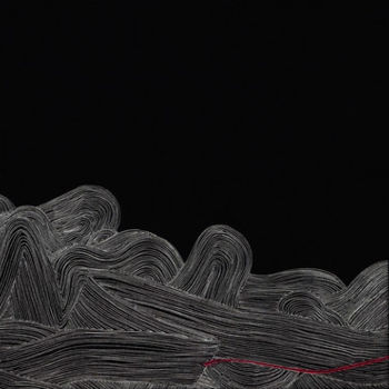 Estampas & grabados titulada "Red Line-compositio…" por Suo Yuan Wang, Obra de arte original