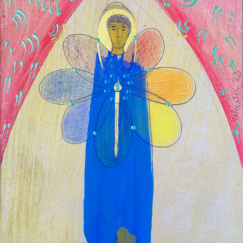 Σχέδιο με τίτλο "Holy artist 8" από Wanja, Αυθεντικά έργα τέχνης, Ακρυλικό