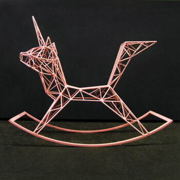 「Unicat」というタイトルの彫刻 Alexandra Weld Queenによって, オリジナルのアートワーク, 金属