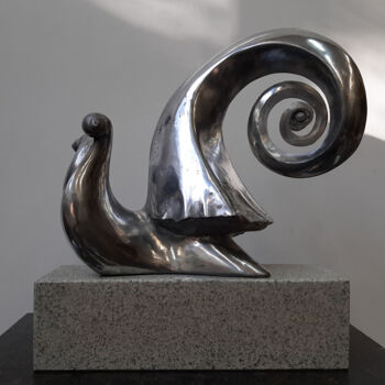 Sculpture titled "Мythological model." by Wiktor Kopacz, Original Artwork, Aluminium