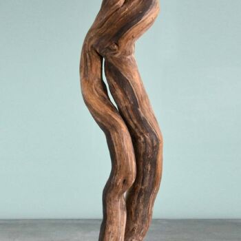 Sculptuur getiteld "Créature Végétale n…" door Wildinside, Origineel Kunstwerk, Hout
